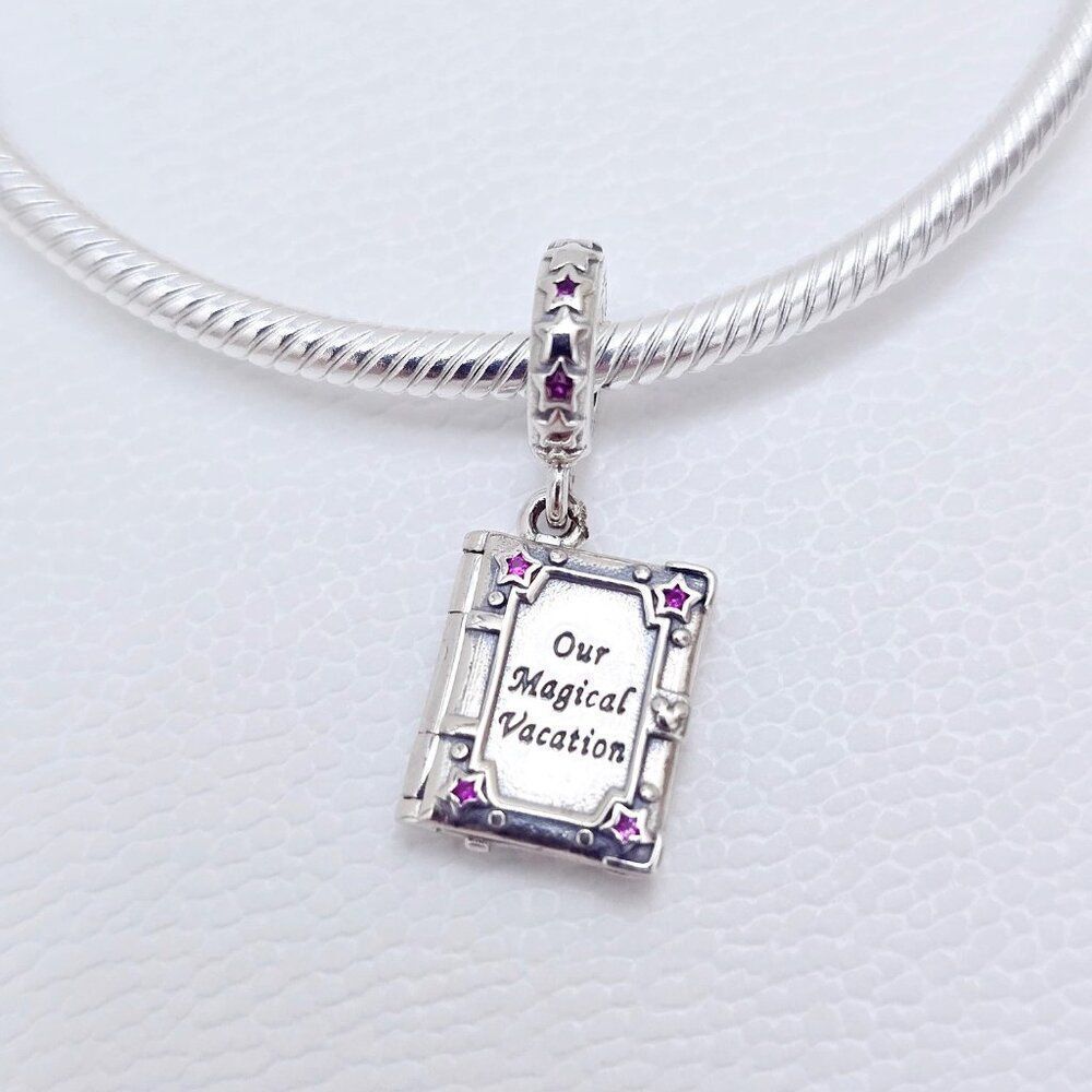 Pandora Disney Parks Our Magical Vacation Book Dangle Charm - Picture 2 of 5